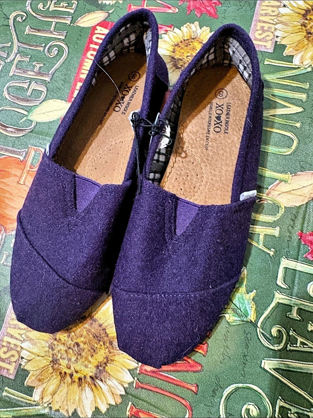 TOMS Purple Espadrille Flats